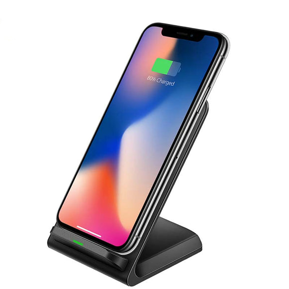 YASOKO Qi Standard Wireless Charger Desk Holder Stand Cell Charger Dock for iPhone XS Max XR  8 X Phone for Samsung S9 S8 S7