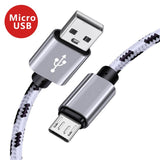 2M 3M QC 3.0 Micro Cable Fast Charging USB Cable Quick Charge 3.0 Charger Wire Android Cell Phone Cabo Tablet Smart Devices Line