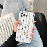 Fashion Little Fresh Couples Case For OPPO Realme 5 Pro Reno 2 F 3 F5 F11 F9 A83 A3S A71 A57 A59 A37 R9 R9S A5 2020 Cover Flower