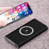 20000mAh Portable External Battery Power Bank Qi Wireless Charger For iPhone 11 Samsung Powerbank Mobile Phone Wireless Charger