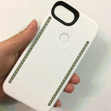 Light 
 Duo Case for iphone
 
 SE 6 7 8 Plus Selfie Luminous Cover with Retail parcel