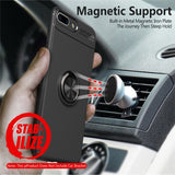 Phone Case Ultra thin Silicon Armor Anti-knock automobile car
 magnetized heavy metal
 Ring Bracket mobile phone
 husk
 Case for iphone
 
 6/6S 7/8 Plus