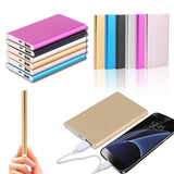 Ultra-thin 12000mah Power Bank  Portable  Charger USB Battery Mobile Power Supply for Smart Phone External Mobile Power Supply