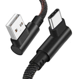 USB Type C 90 Degree Fast recharging usb c cable Type-c data Cord recharging usb-c For 
 S8 S9 Note 9 8 
 mi8 mi6