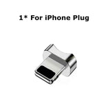 USB Magnetic Charger Cable Set Type C Cell Phone Charging Cable 2 in 1 Rotatable Cable For iPhone 11 X  Fast Charging Micro USB