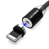 KEYSION LED Magnetic Type C Cable Magnet  Charging Cable