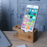wood
 recharging Dock Station for cell phone

 carrier
 Stand

 Bamboo recharging Stand

 Base For 
 Watch and

 For iphone